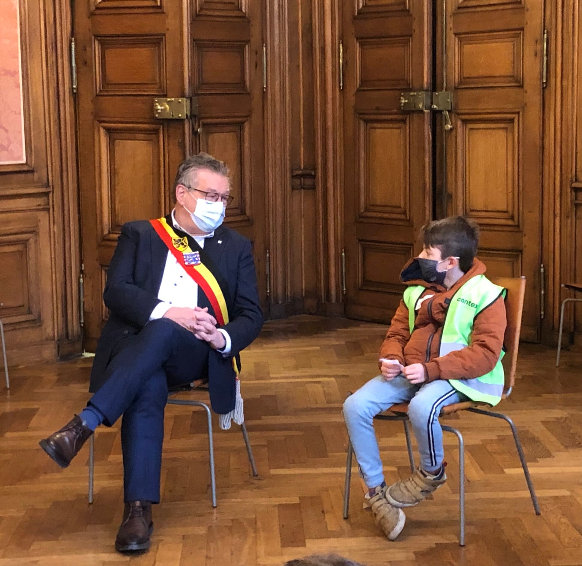 Twee burgemeesters op één foto Twee burgemeesters op één foto